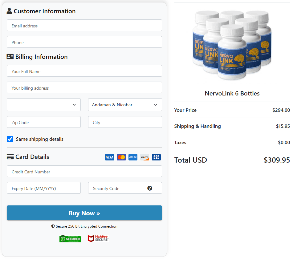 Nervolink-order-page